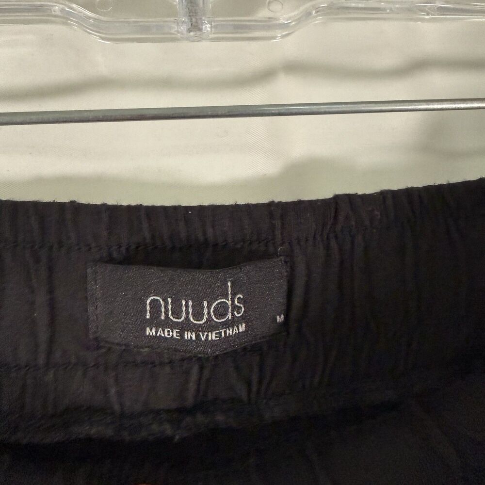 nuuds Pajama Pants Women's Medium Black Drawstring Pull On Pockets Soft - Picture 5 of 8